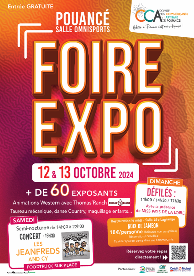 affiche de l'évenement Foire-Expo Pouancé 2024